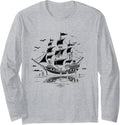 Pirates Boat Women Kids Nautical Boat Captain Long