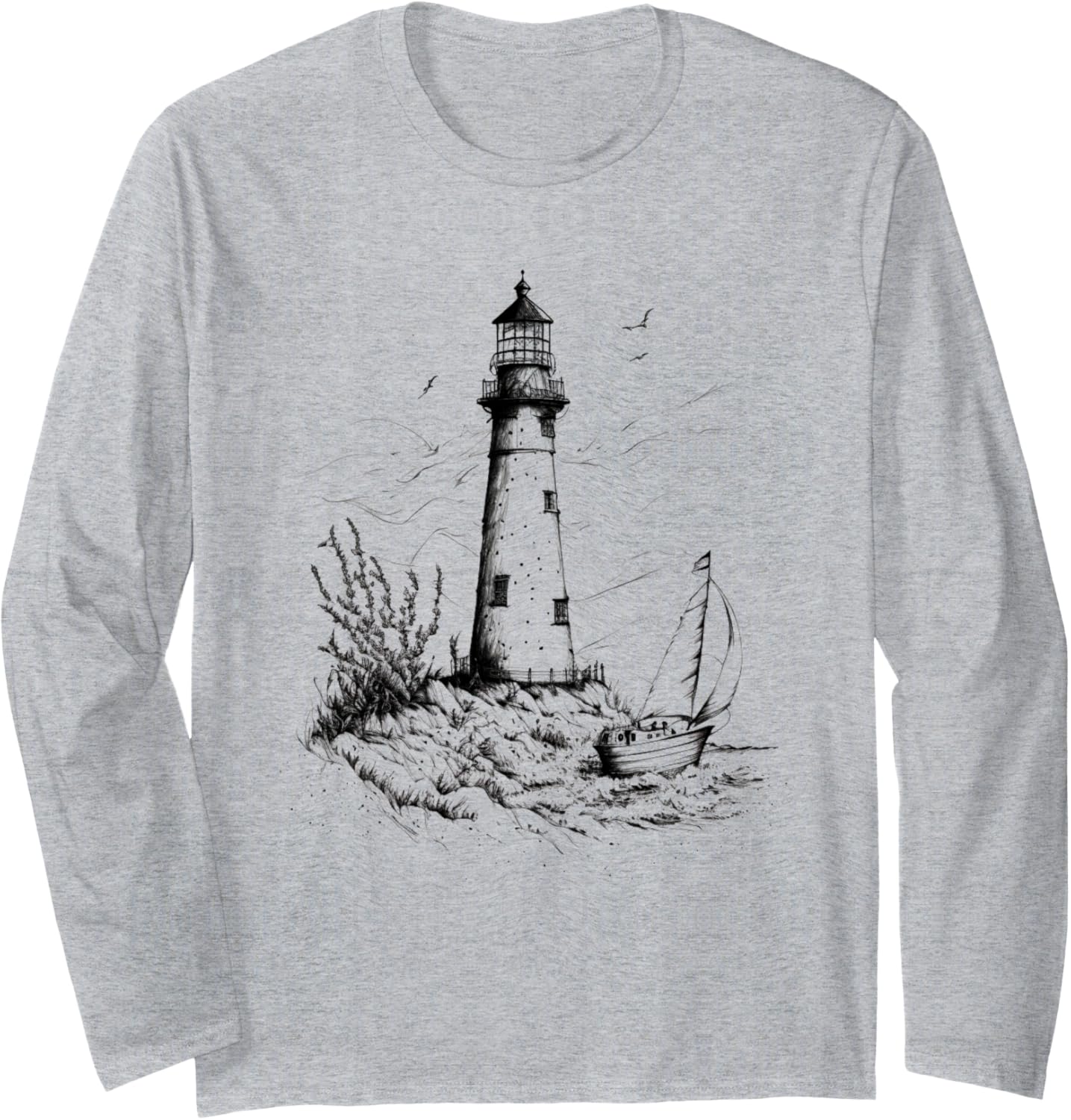 Dark Nautical Aesthetic Sailboat Rowboat Pirate Boat Long