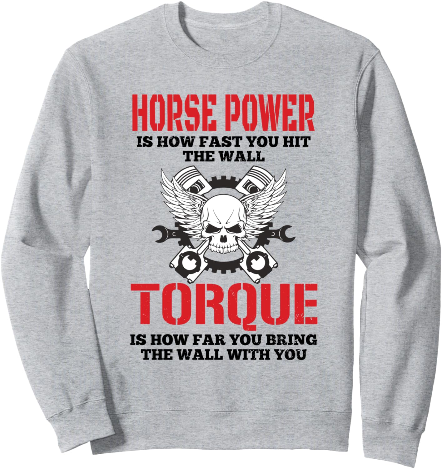 Diesel Mechanics Men Horsepower Torque Diesel Mechanic Sweatshirt