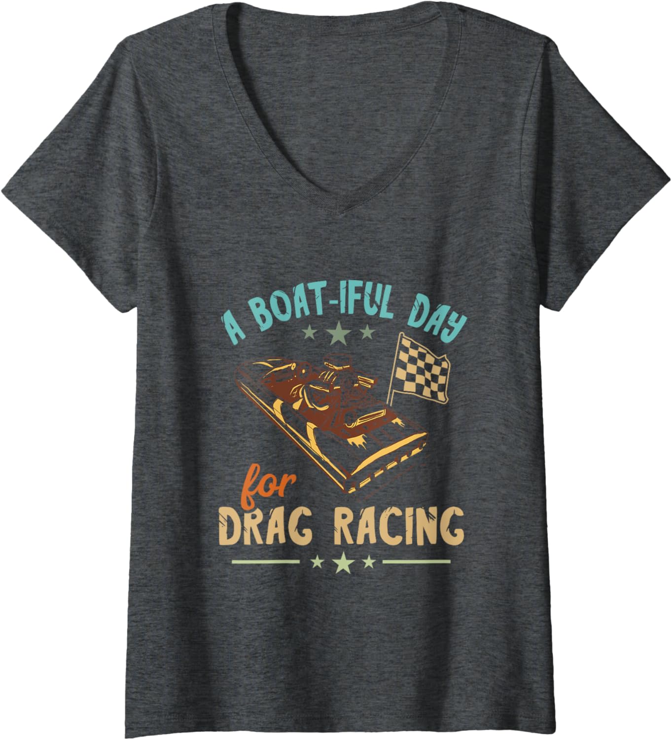 Womens Drag Boat Racing Beautiful Day Boater Speedboat