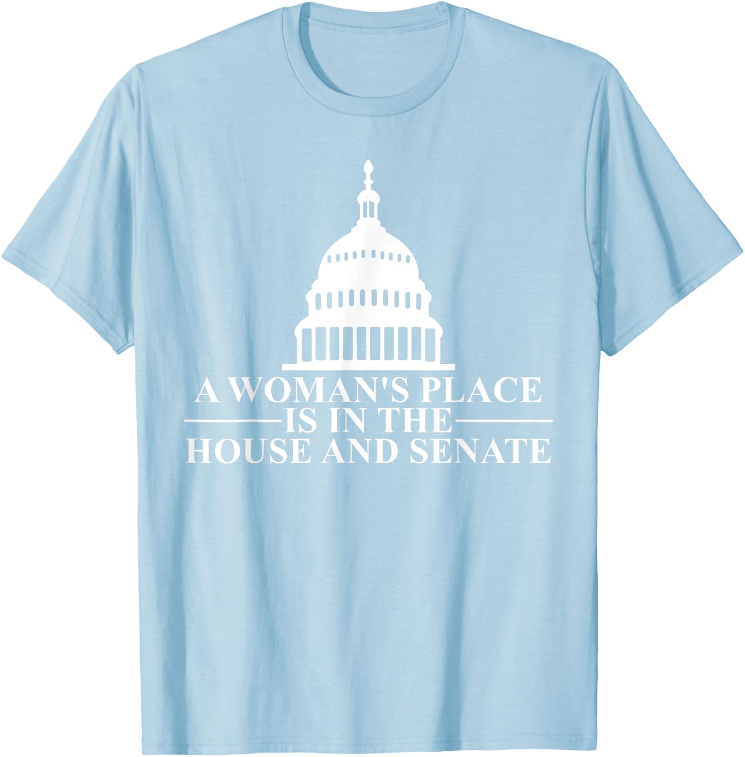 A Woman's Place is in the House and Senate Tshirt feminist T