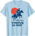 Country As Hell Western Cowboy Vintage Gunslinger Retro