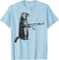 Hunting Shirt Woodchuck Ak 47 Gun Groundhog Funny Tee