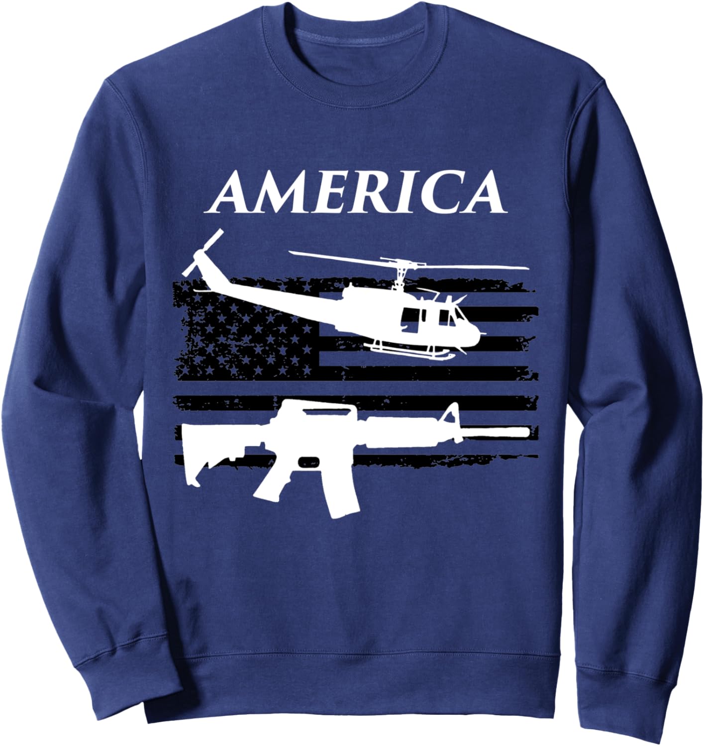 America Huey Guns T Shirt Guys Sweatshirt