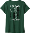 Womens I Plead 2Nd Amendment We People Pro Gun On Back V