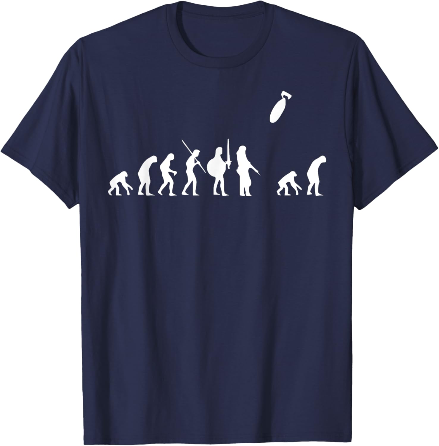 Human Evolution U2013 Nuclear Bomb Guns Soldier Funny