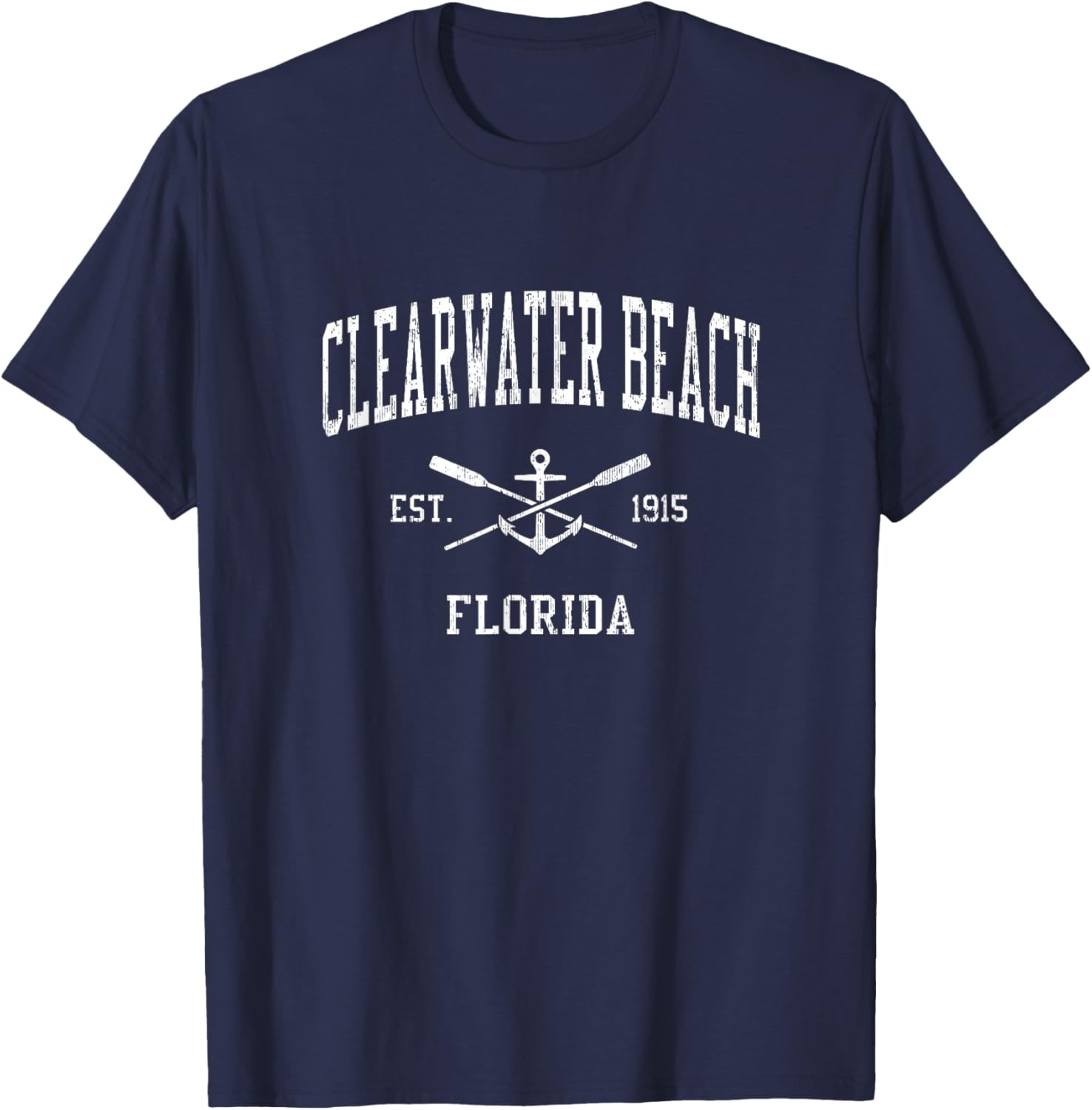 Clearwater Beach Fl Vintage Crossed Oars Boat Anchor