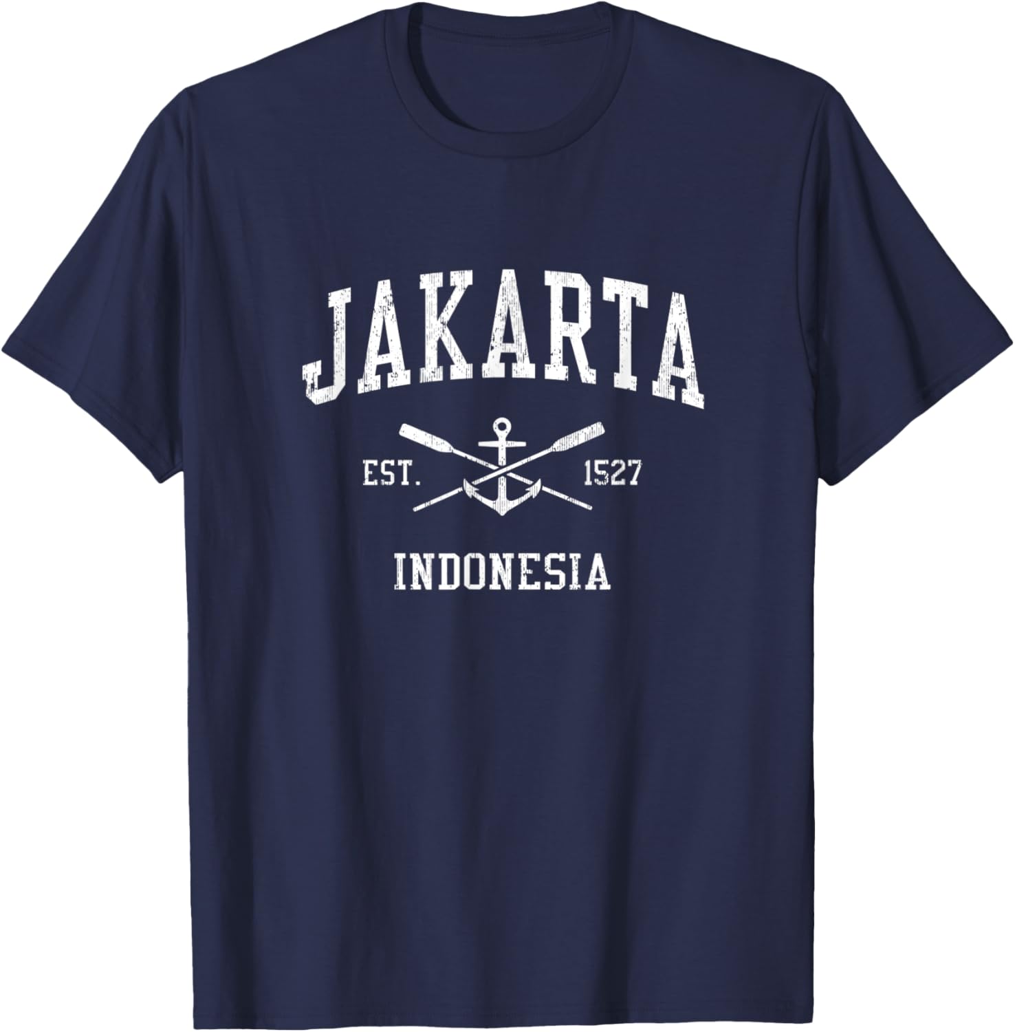 Jakarta Vintage Crossed Oars Boat Anchor Sports