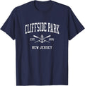 Cliffside Park Nj Vintage Crossed Oars Boat Anchor