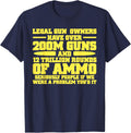 2Nd Amendment Tshirt Legal Gun Owners Have 200M Guns Tri