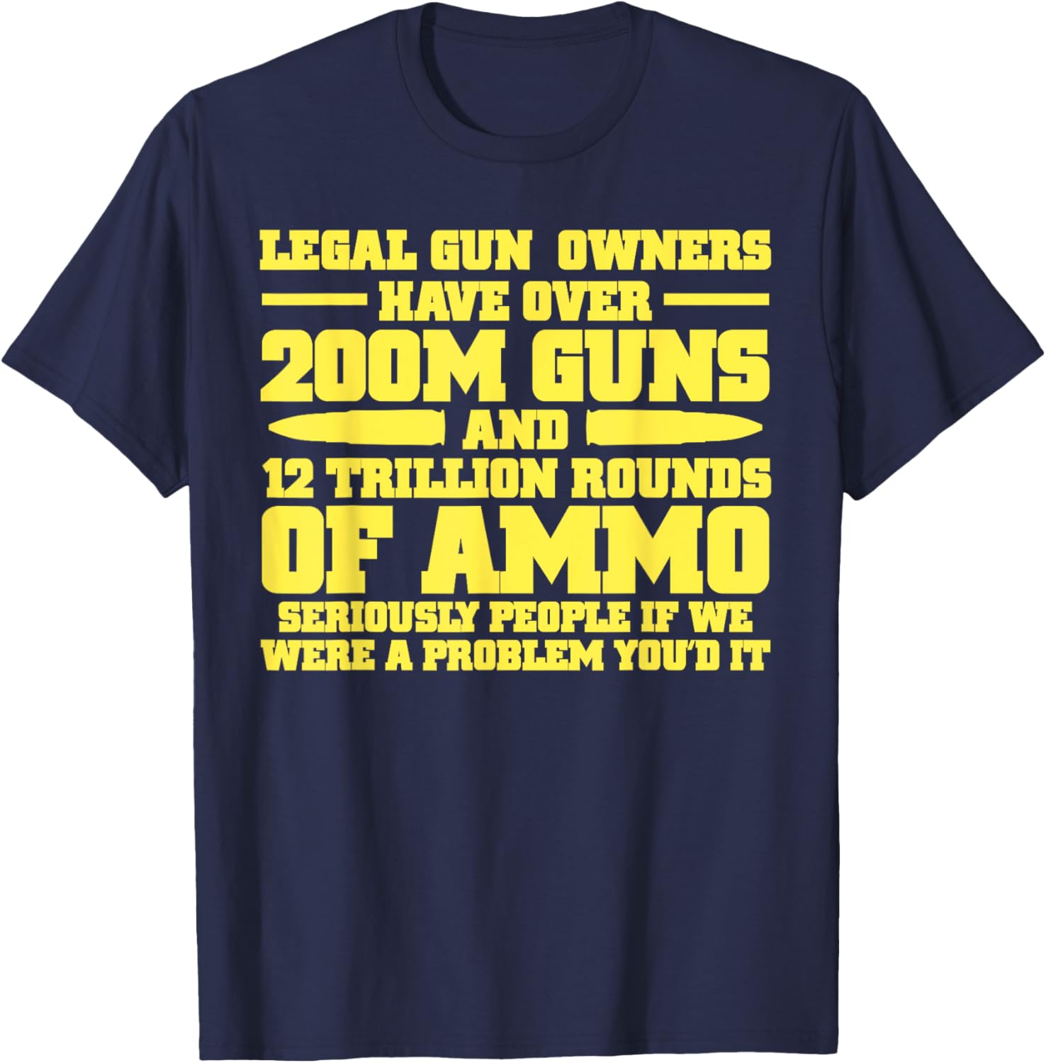2Nd Amendment Tshirt Legal Gun Owners Have 200M Guns Tri