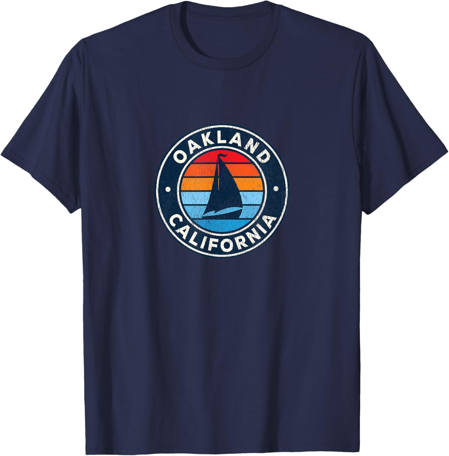 Oakland California Ca Vintage Sailboat Retro 70S