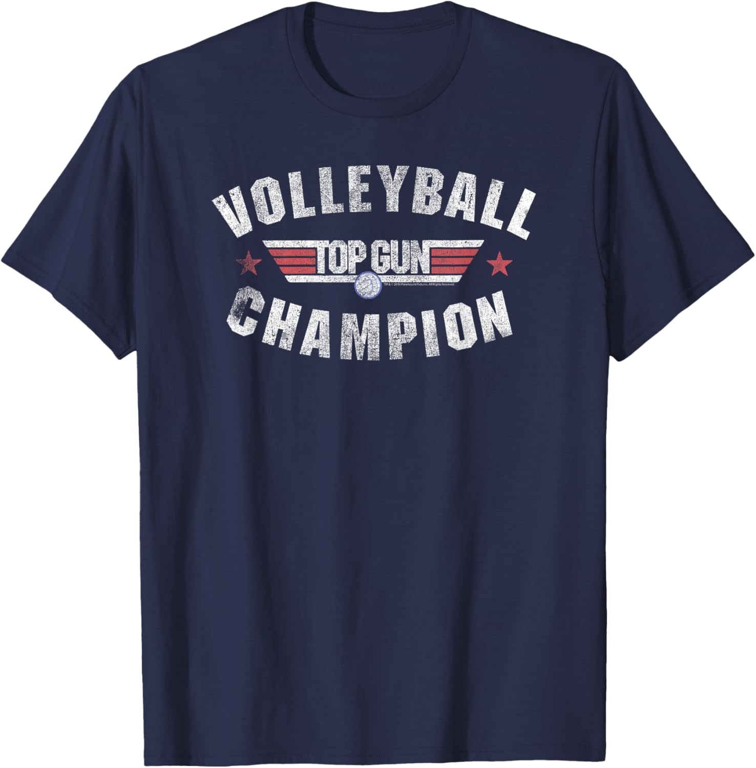Top Gun Volleyball Champion Logo Action Movie