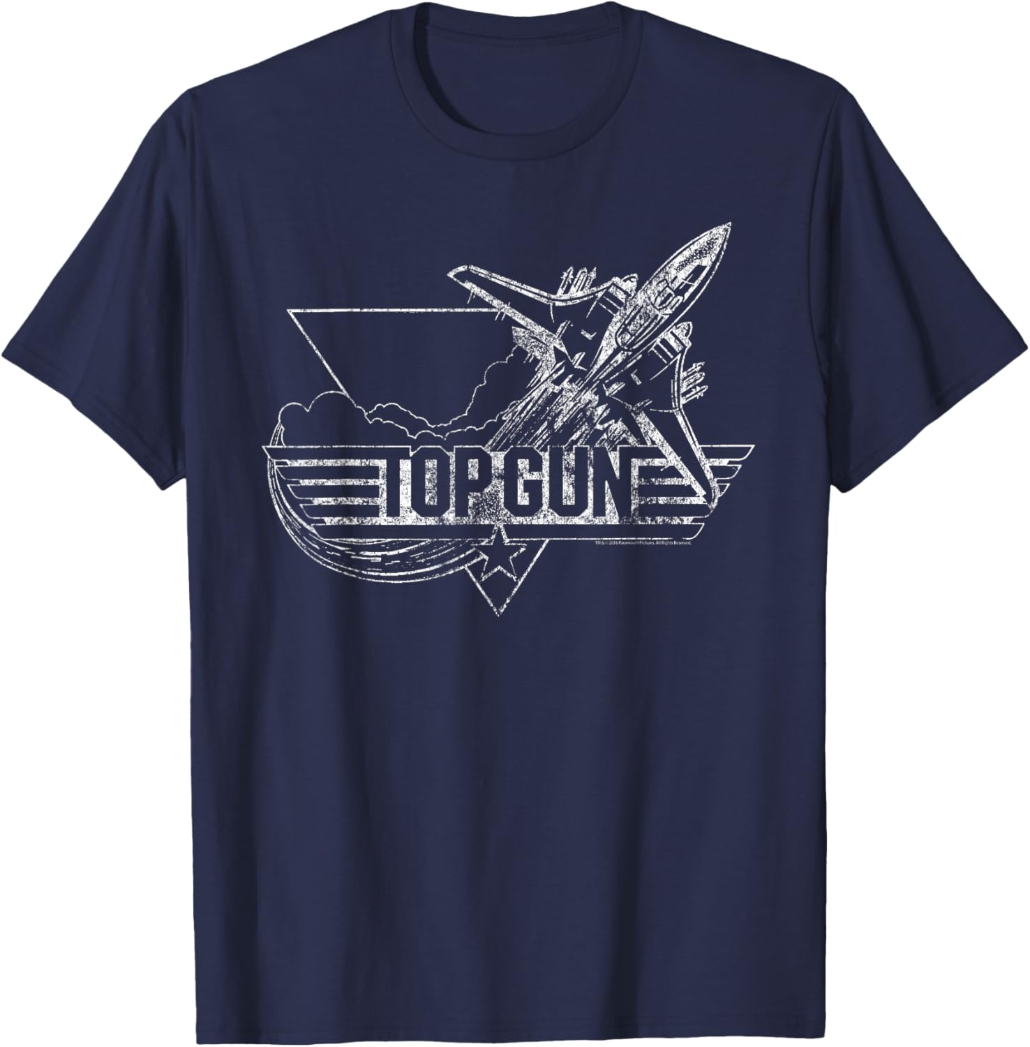Top Gun Vintage Silhouette Logo Action Movie