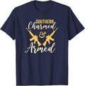 Southern Charmed Armed Womens Usa Funny Pro Gun Owner