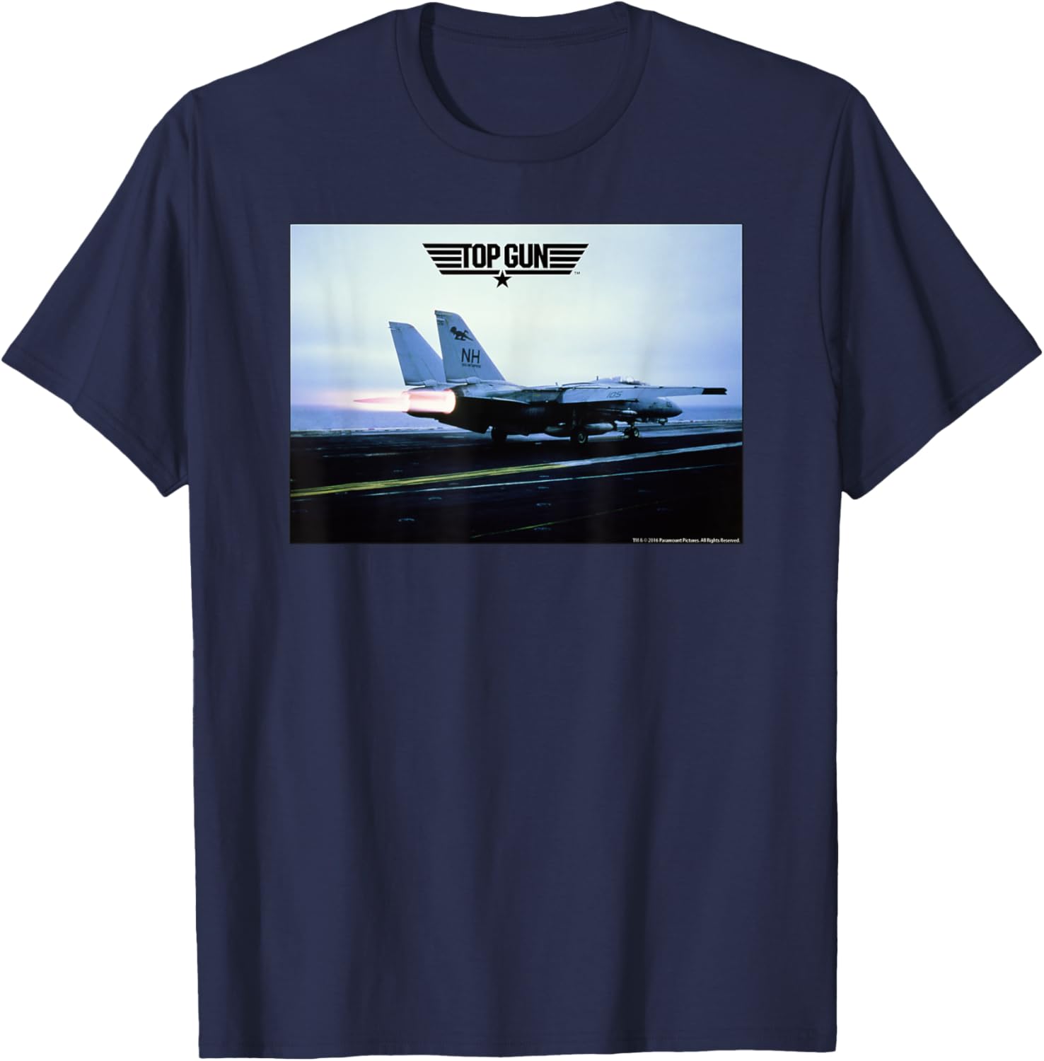 Top Gun Plane On Runway Action Movie