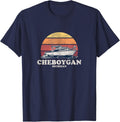 Cheboygan Mi Vintage Boating 70S Retro Boat Design