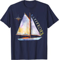 Watercolor Sailboat Compass Latitudes Sailing