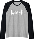 Love Weapons Guns Grenades Knives Assault Rifle Guns T Shirt Raglan Baseball