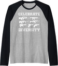 Celebrate Diversity Different Gun T Shirt Gun Lovers Raglan Baseball Tee