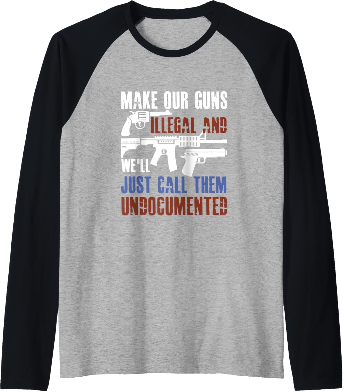 2020 Funny Election Political Ar15 Gun T Shirt Military Raglan Baseball Tee