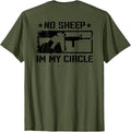 No Sheep In My Circle 2Nd Amendment Pro Gun Rights Back