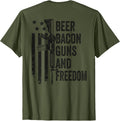 Beer Bacon Guns Freedom Bbq Drinking Camo On Back