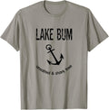 Lake Bum Unsalted Shark Free Funny Idea Anchor