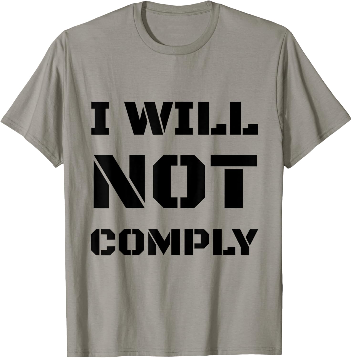I Will Not Comply Big Text Lettering Pro Gun Owner Slogan