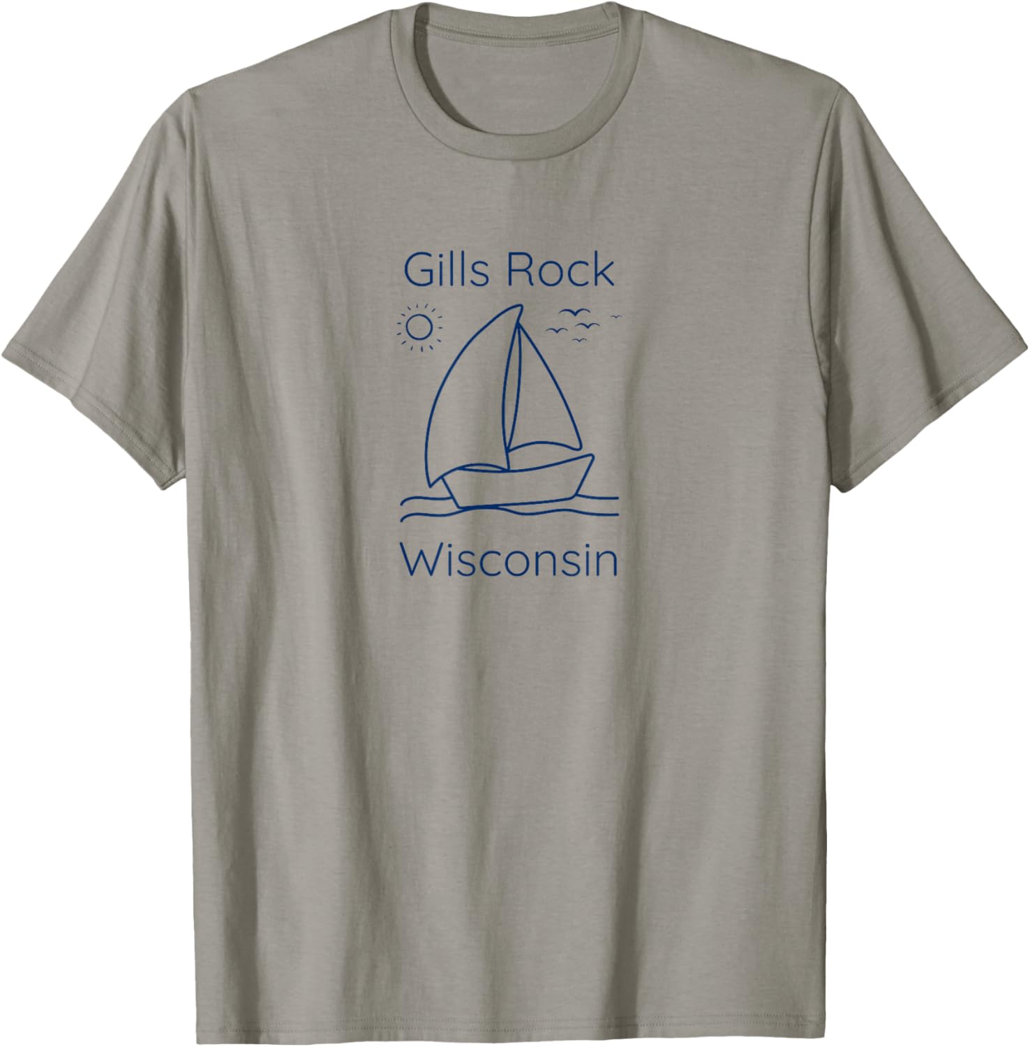 Gills Rock Wisconsin Sailboat Sun