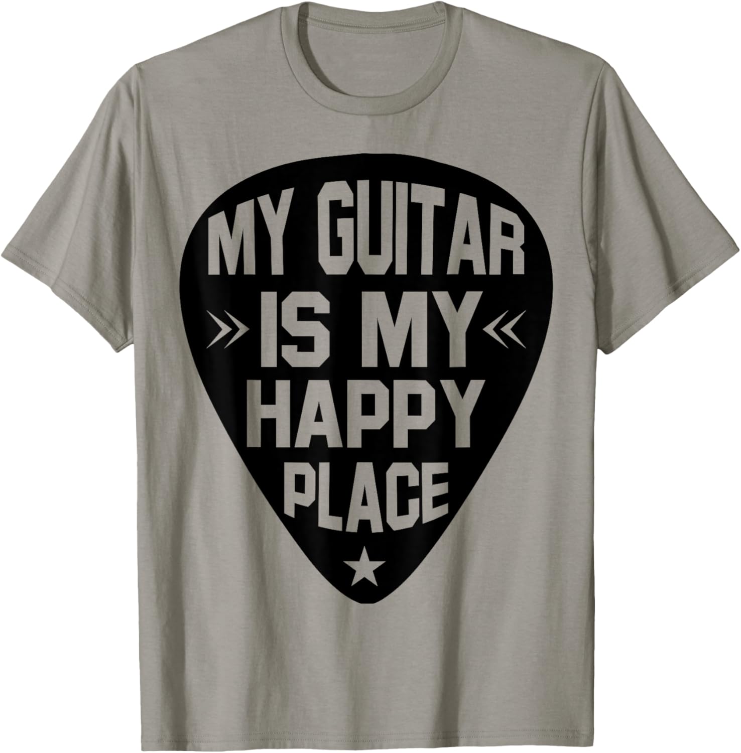 My Guitar Is My Happy Place Graphic T-shirt for Men