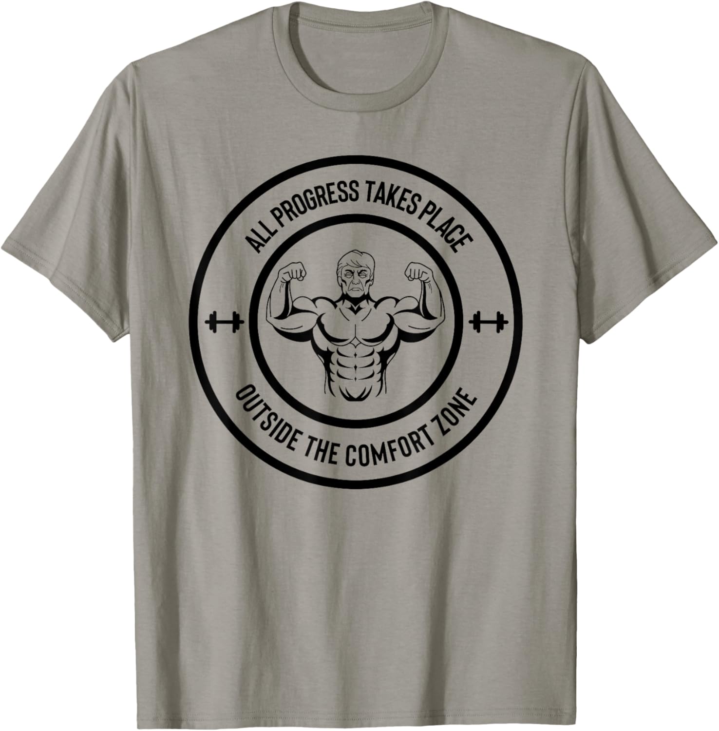 All Progress Takes Place Outside Comfort Zone Bodybuilder 1