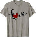 Love with Red Plaid Heart in place "O" Cute Valentine Fun