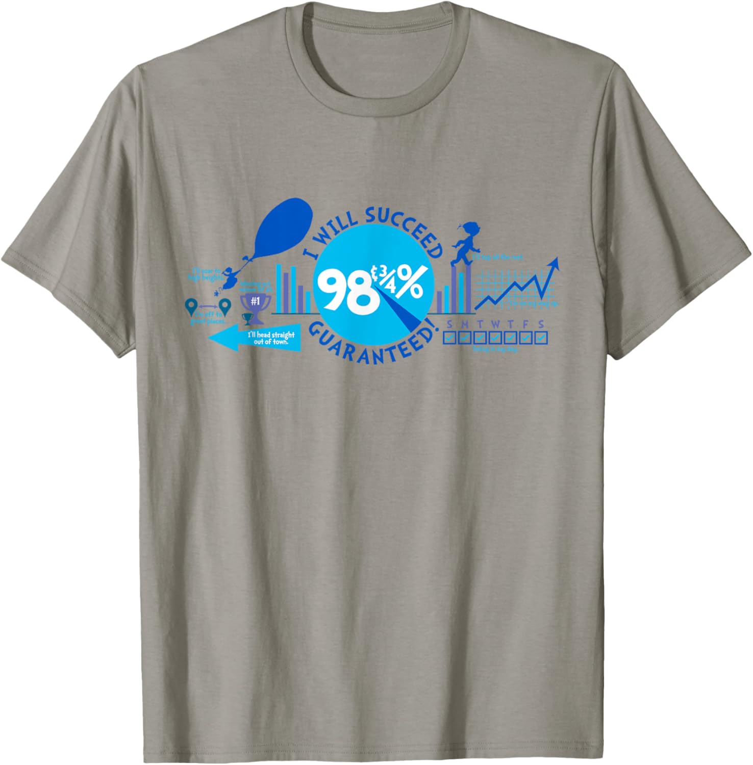 Dr. Seuss Oh The Places You'll Go - I Will Succeed T-shirt