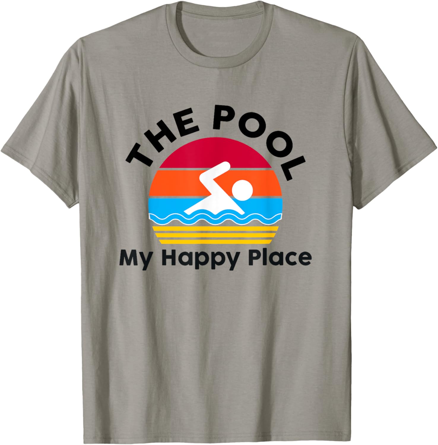 The Pool is My Happy Place Swimming Gift Quote