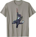 Meow Peow Funny Cats Meme Kitten Cat With A Gun T Shirt