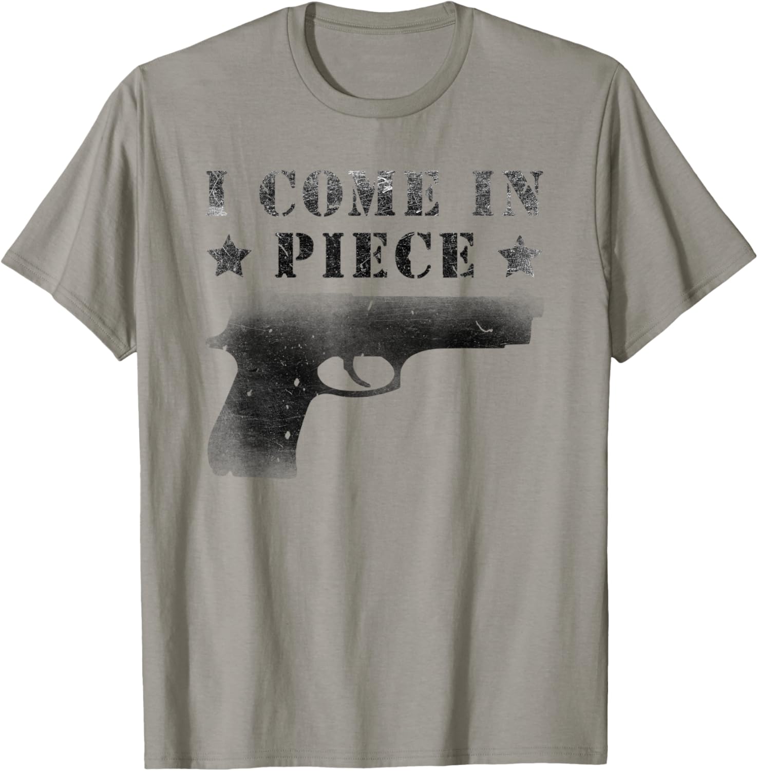 Gun Funny Sarcastic Pun Quote I Come In Piece Gun Owner