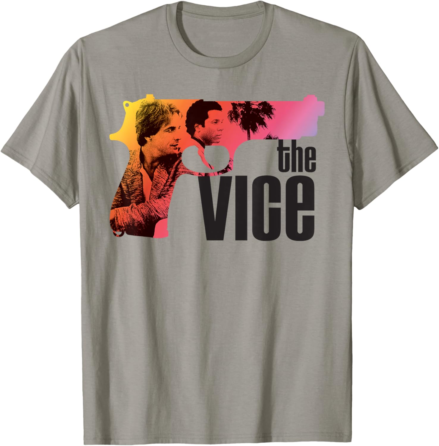 Miami Vice The Vice Neon Gun T Shirt