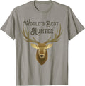 Worlds Best Hunter Hunting Deer Guns Country Dad T Shirt