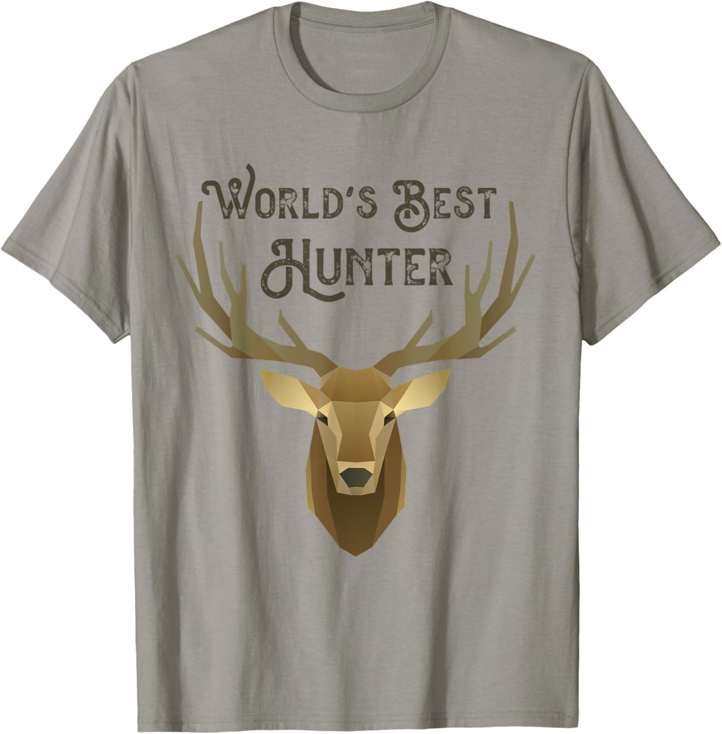 Worlds Best Hunter Hunting Deer Guns Country Dad T Shirt