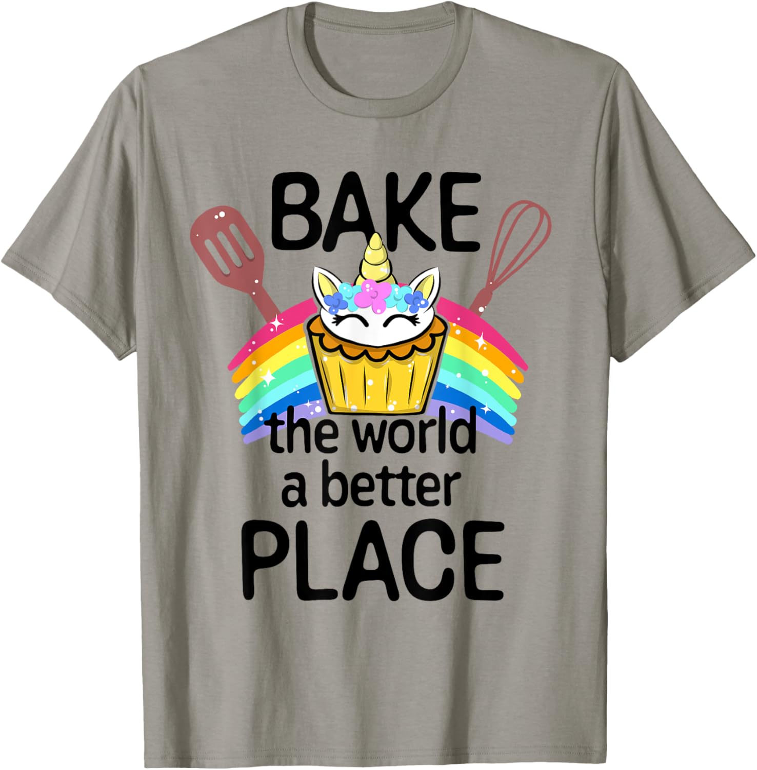 Bake The World a Better Place Unicorn Cupcake