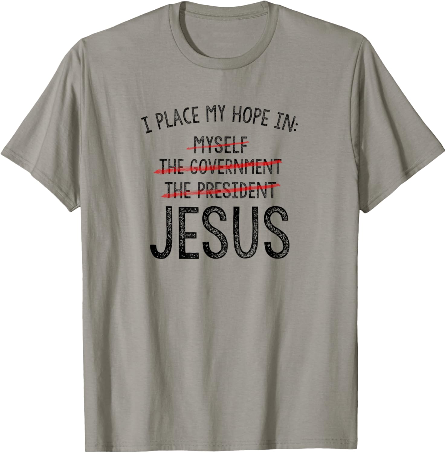 I Place My Hope In Jesus Not Government President Myself