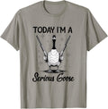 Today Im A Serious Goose Lovers Goose With Gun Funny Humor