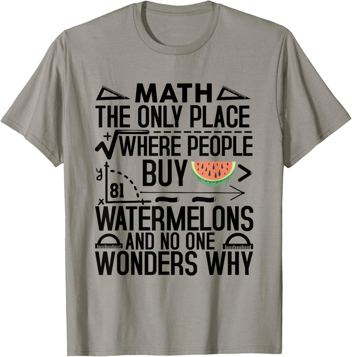 Math The Only Place Where People Buy 81 Watermelons Funny