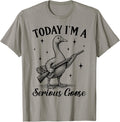 Vintage Today Im A Serious Goose Funny Goose With Gun Meme