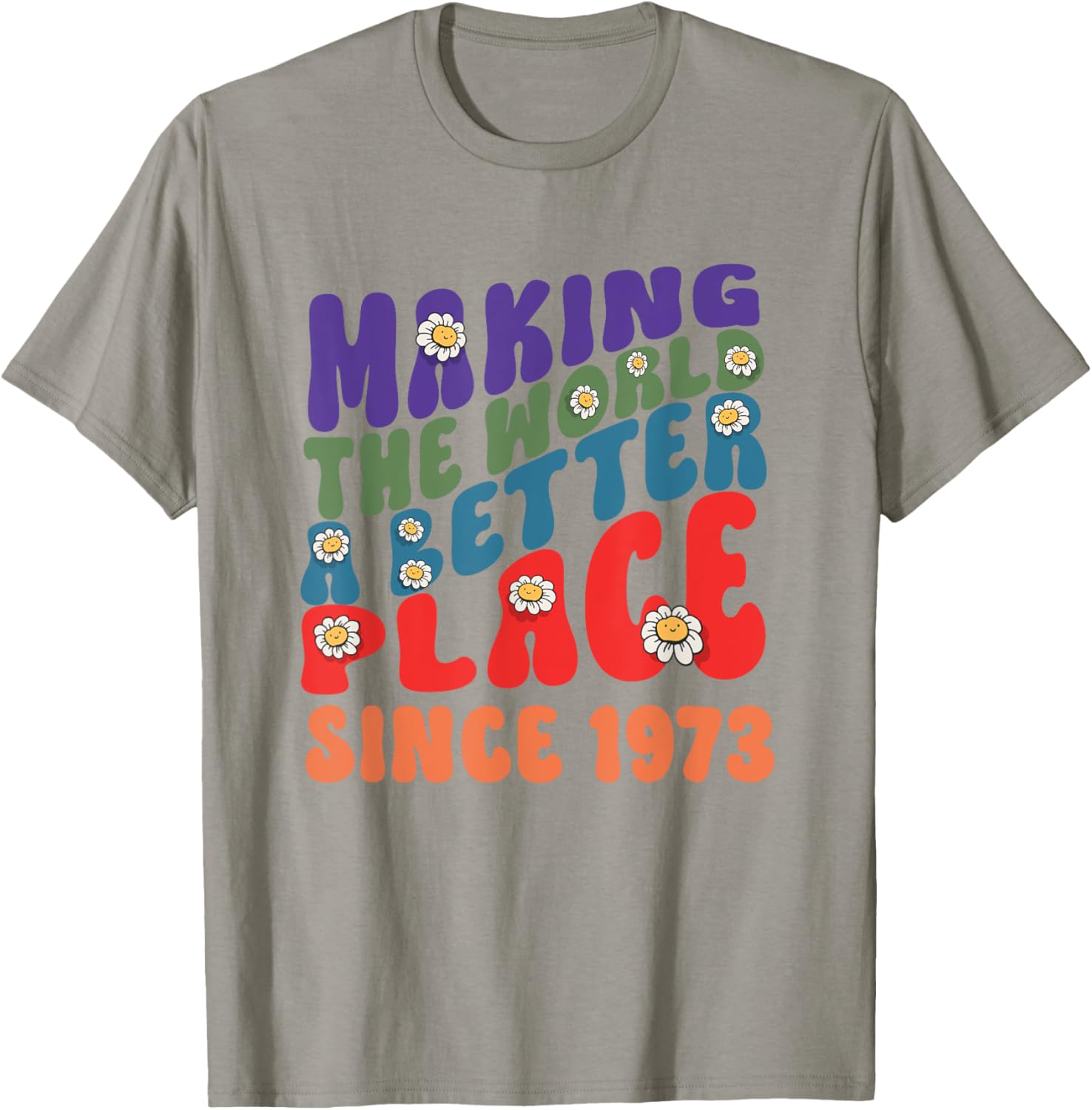 Making the world a better place since 1973 groovy text font
