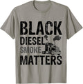 Black Diesel Smoke Matters Trucker Trailer 18 Wheeler
