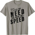 Top Gun Feel Need Speed Slanted Text
