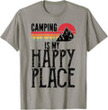 Camping Is My Happy Place Funny Vintage Camping
