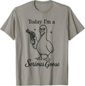 Today Im A Serious Goose Lovers Funny Goose With Gun